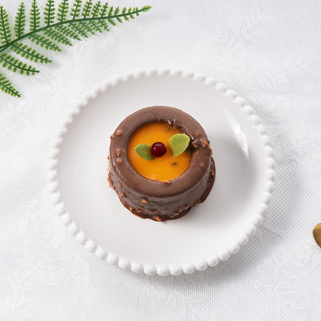 西番蓮布朗尼慕斯蛋糕