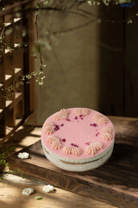 กุหลาบลิ้นจี่ขนมหวานวีแกน