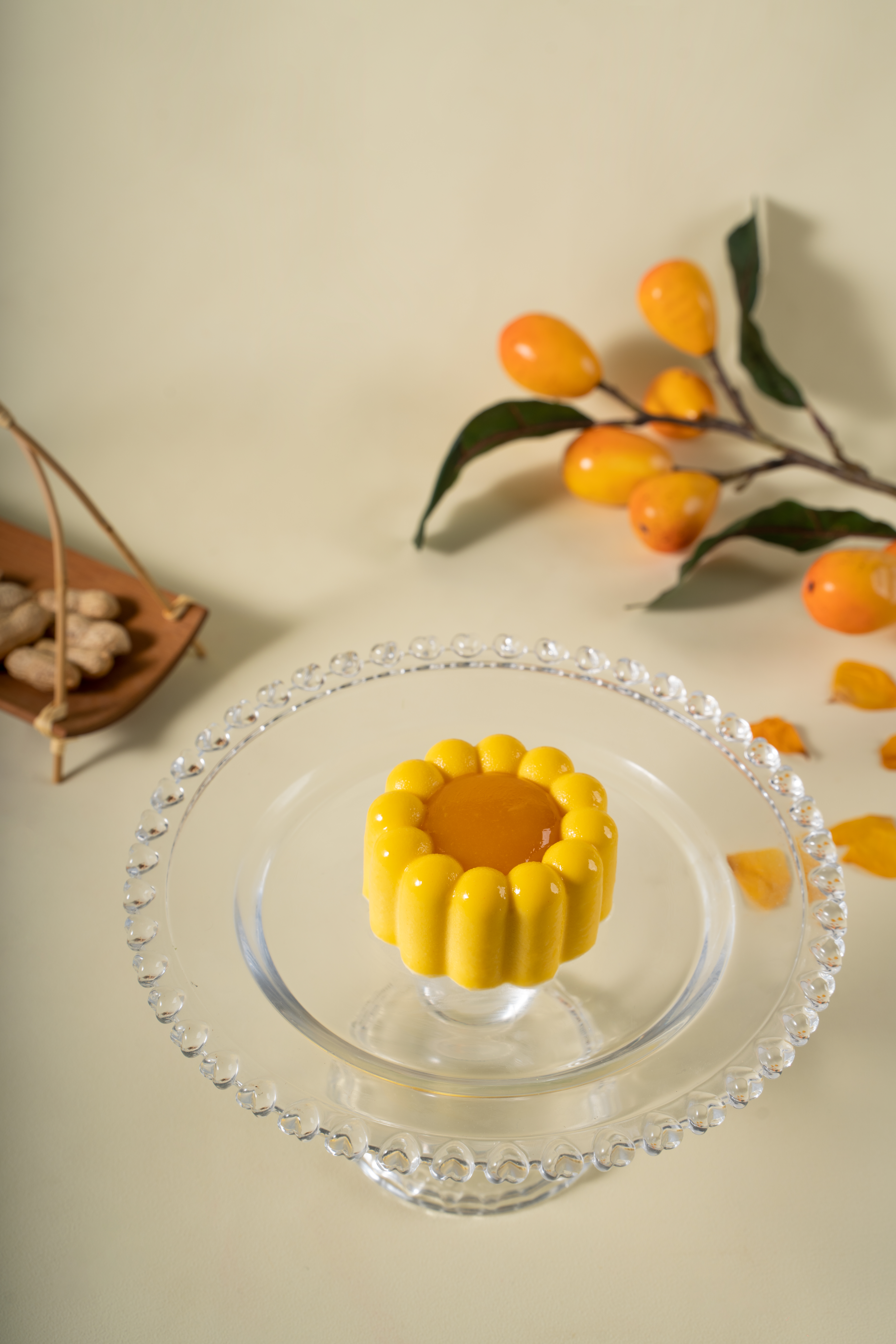 色彩缤纷、美味向日葵慕斯蛋糕