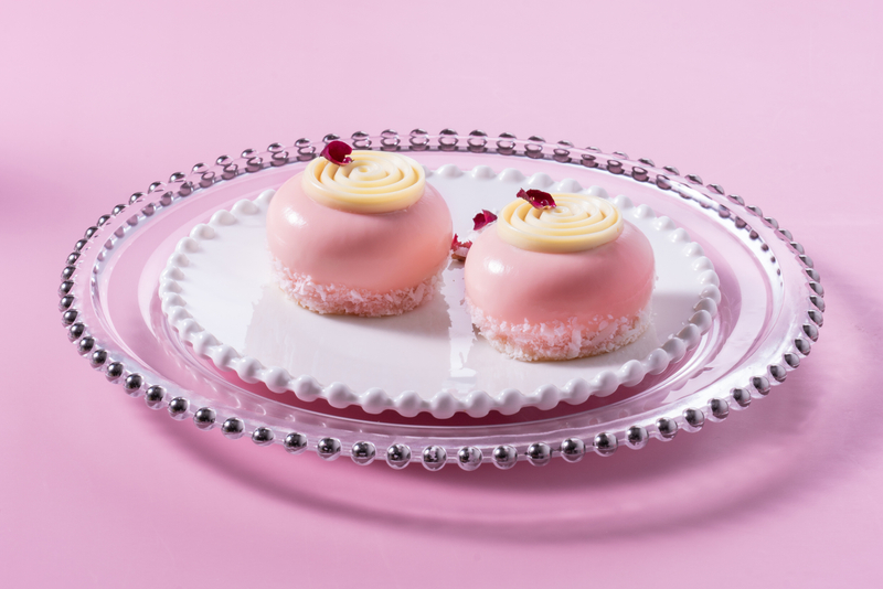 粉玫瑰芝士慕斯蛋糕