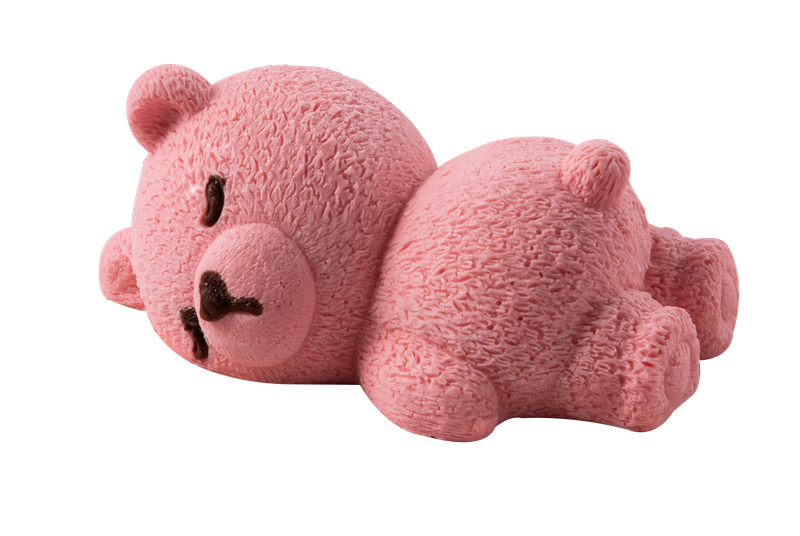 可爱小熊草莓慕斯蛋糕