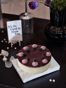 Dessert vegani alla vaniglia e mirtillo