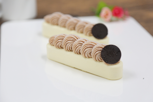 轻盈栗子慕斯蛋糕